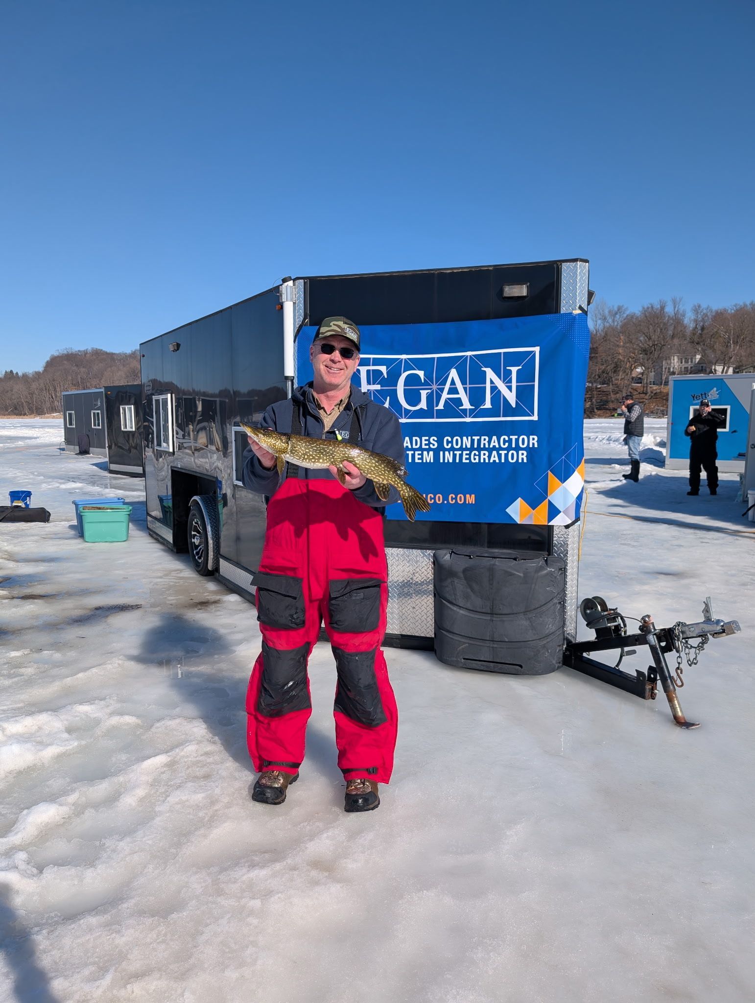 Northern Pike caught on a tip up and sucker minnow.