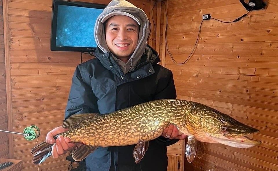 Lake Minnetonka ice fishing houses for rent in the winter