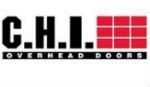 A logo for a company called c.h.i. overhead doors.