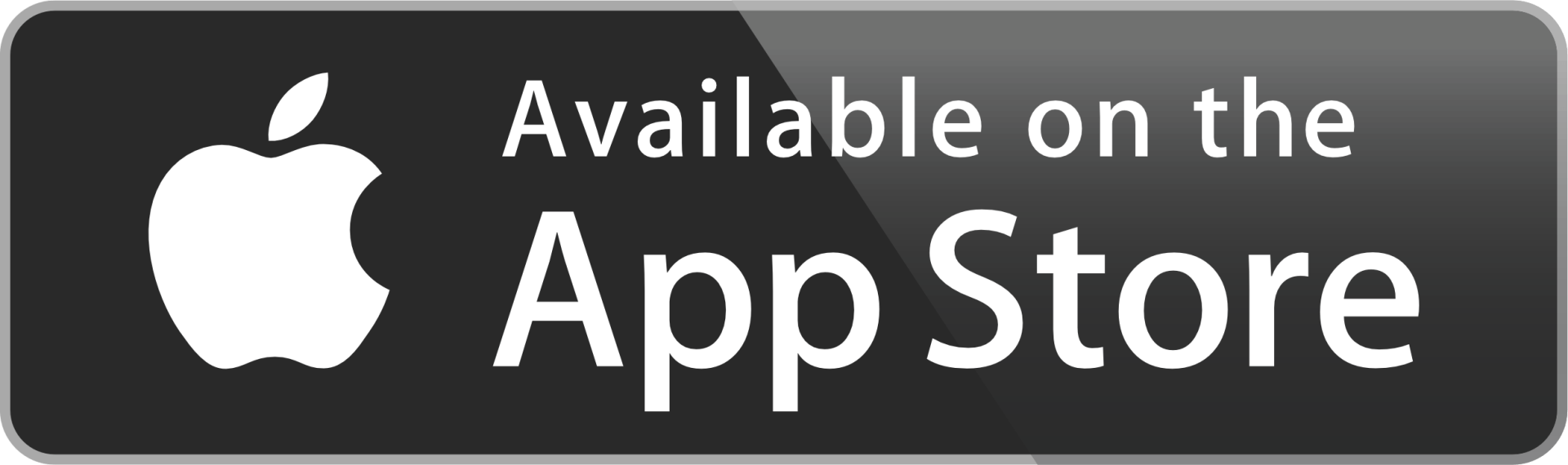 An apple app store button that says available on the app store