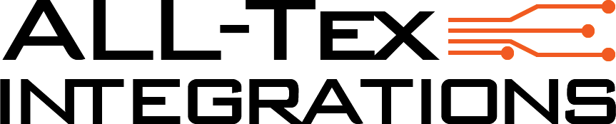 A logo for all tex integrations is shown on a white background.