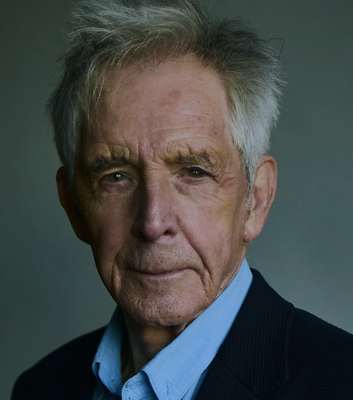 A man with gray hair is wearing a suit and tie and looking at the camera.