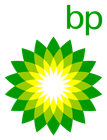 BP logo: Green and yellow stylized flower with "bp" in green.