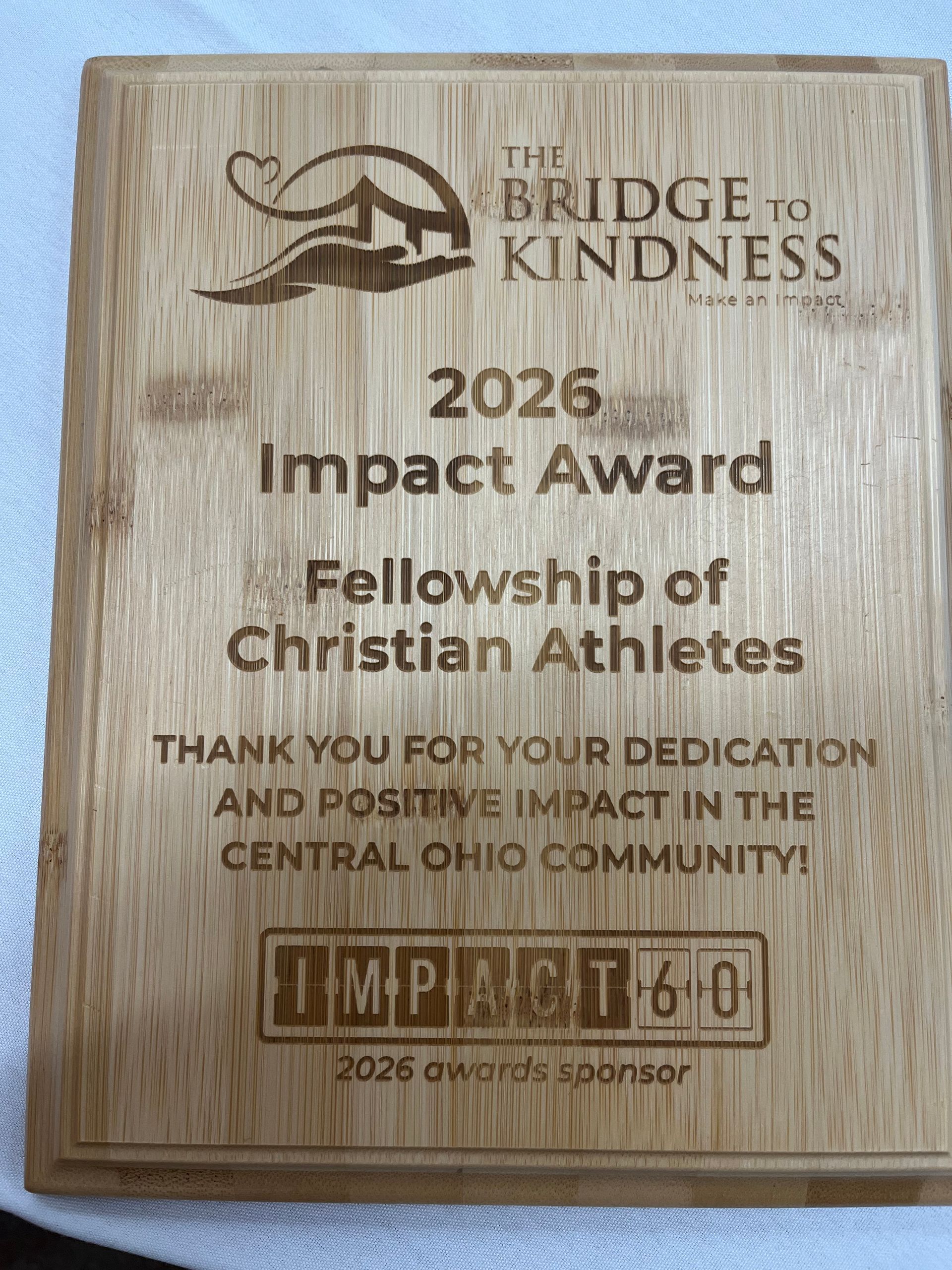 Central Ohio FCA receives a 2026 Impact Award