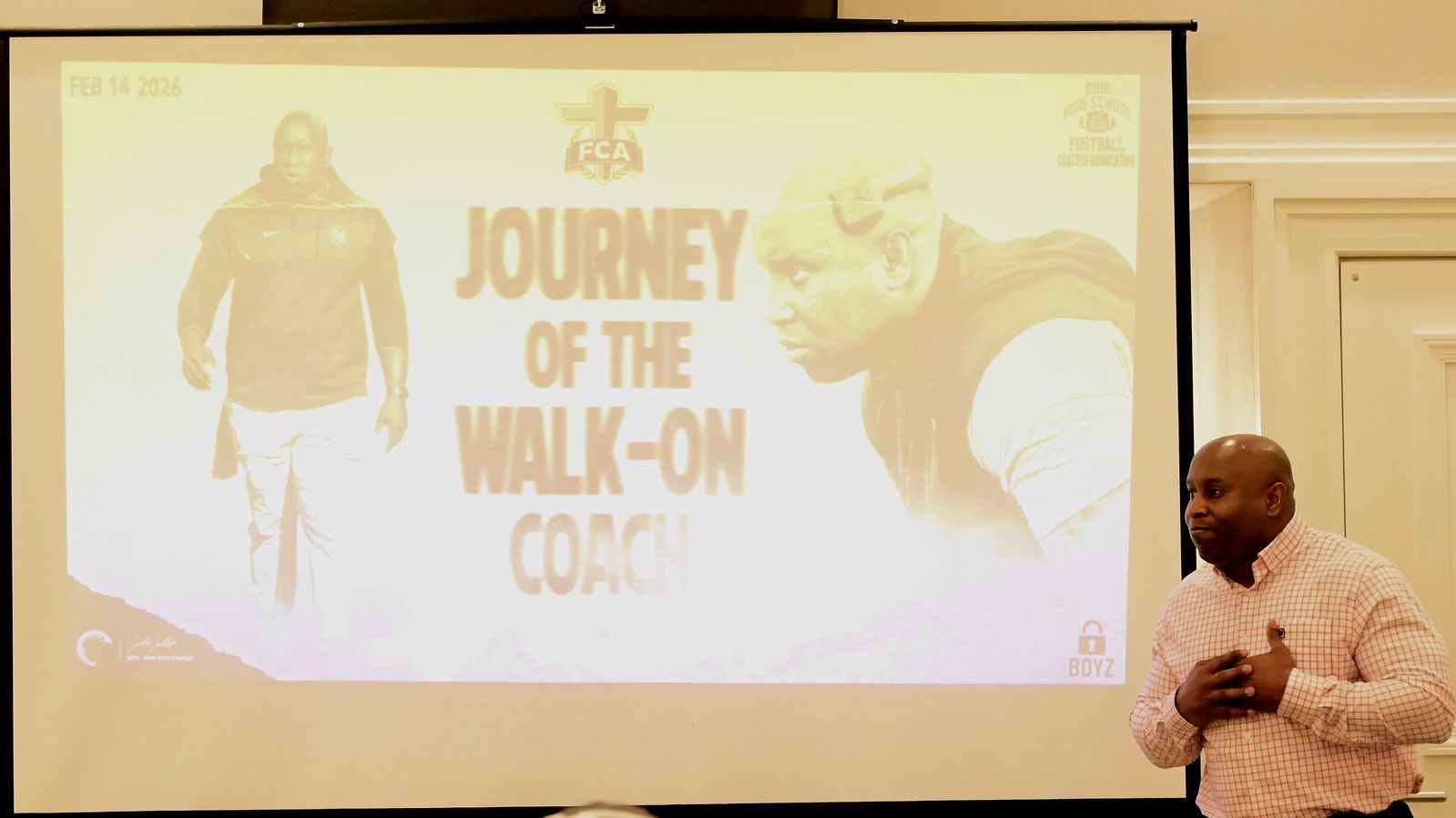 Coach Carlos Locklyn of The Ohio State University Football Program