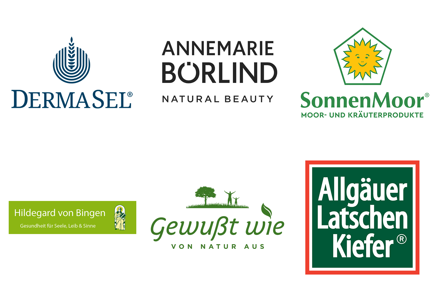 A bunch of logos for different companies including annemarie borlind