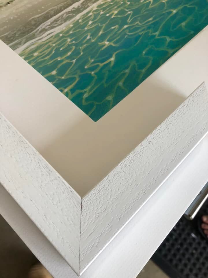 A Picture Of A Swimming Pool In A White Frame — The Picture Framer In Parramatta Park, QLD
