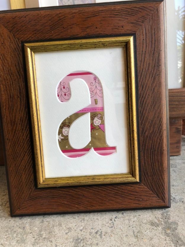 A Picture Of The Letter A In A Wooden Frame — The Picture Framer In Parramatta Park, QLD