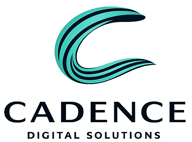 Cadence Digital Solutions logo: Teal, stylized 