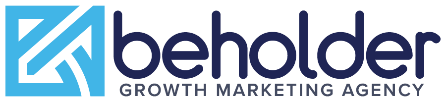 A logo for a growth marketing agency called beholder