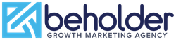 A logo for a growth marketing agency called beholder