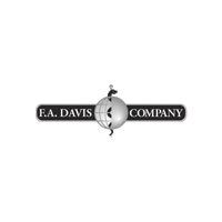 A black and white logo for a company called f.a. davis company.
