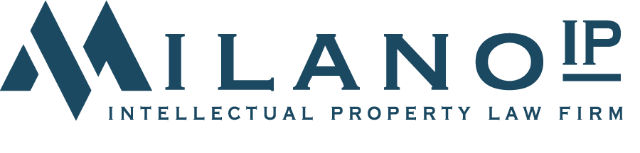 The logo for milano ip intellectual property law firm