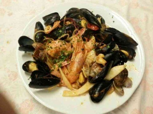 Cozze e gamberi