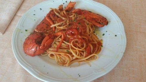Spaghetti con astice