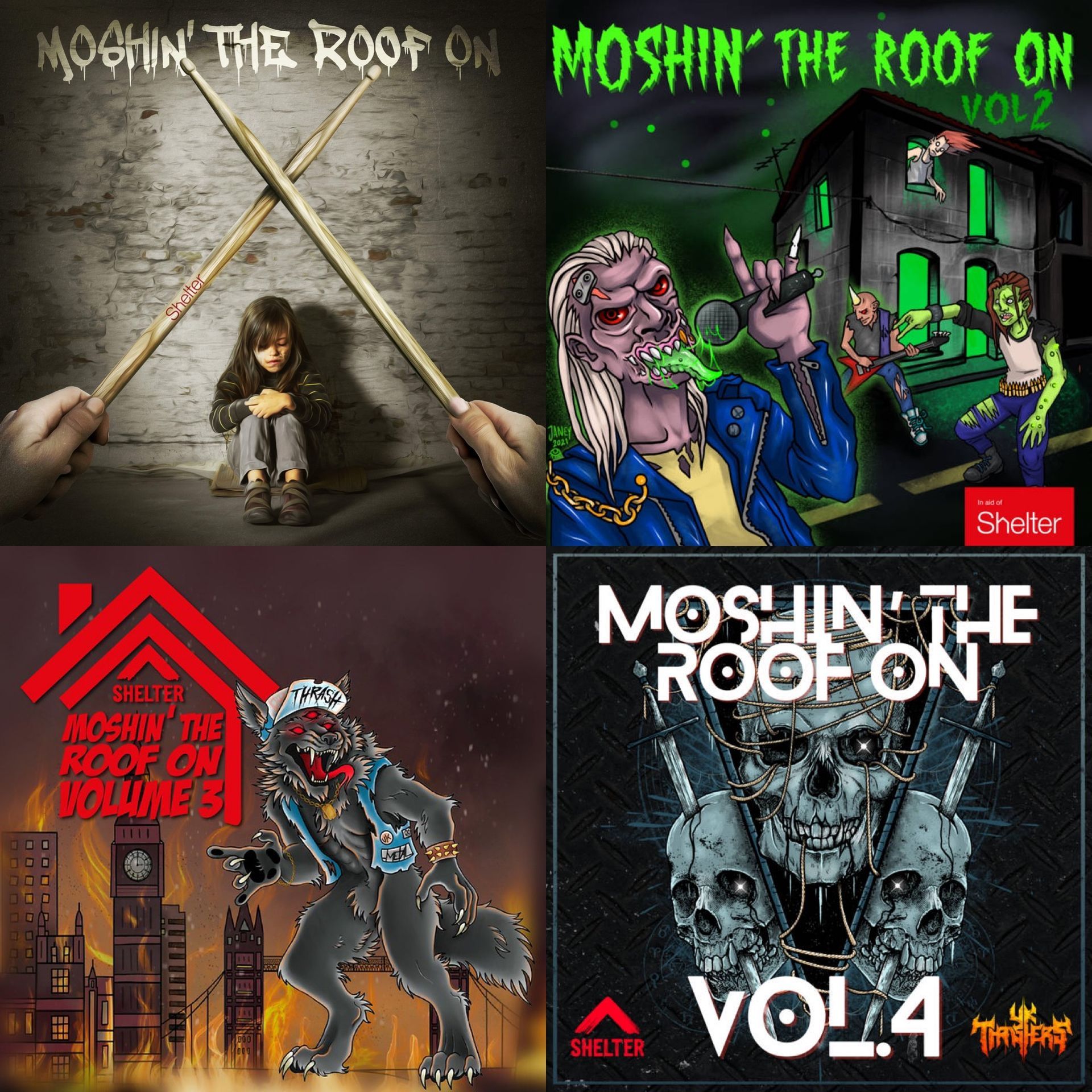 Double Album of UK Thrash Metal in aid of homeless charity Shelter UK