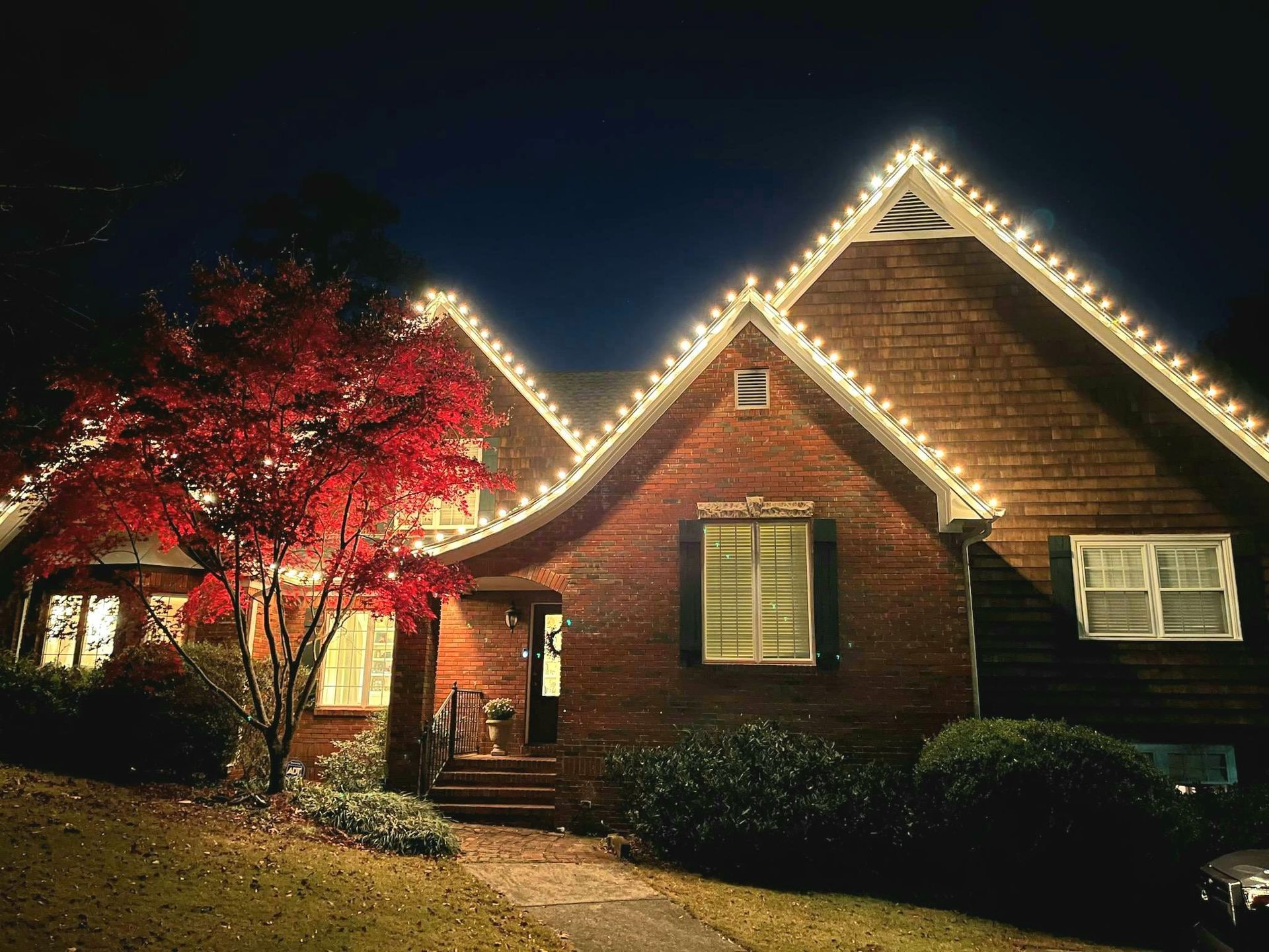 Beautiful House — Trussville, AL — Red Nose Christmas Lights