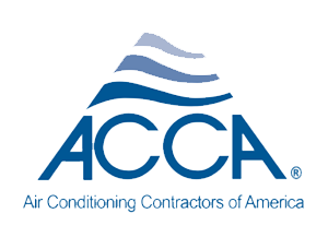ACCA logo: Blue triangle with wave graphic above 