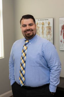 Rhode island department of health logo on a blue background