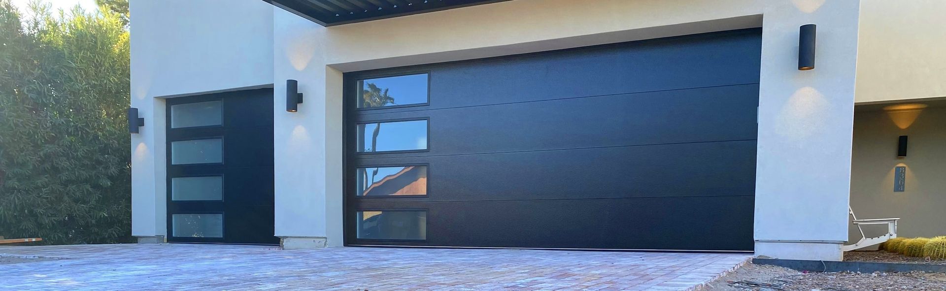 Modern Garage Door with 4 windows