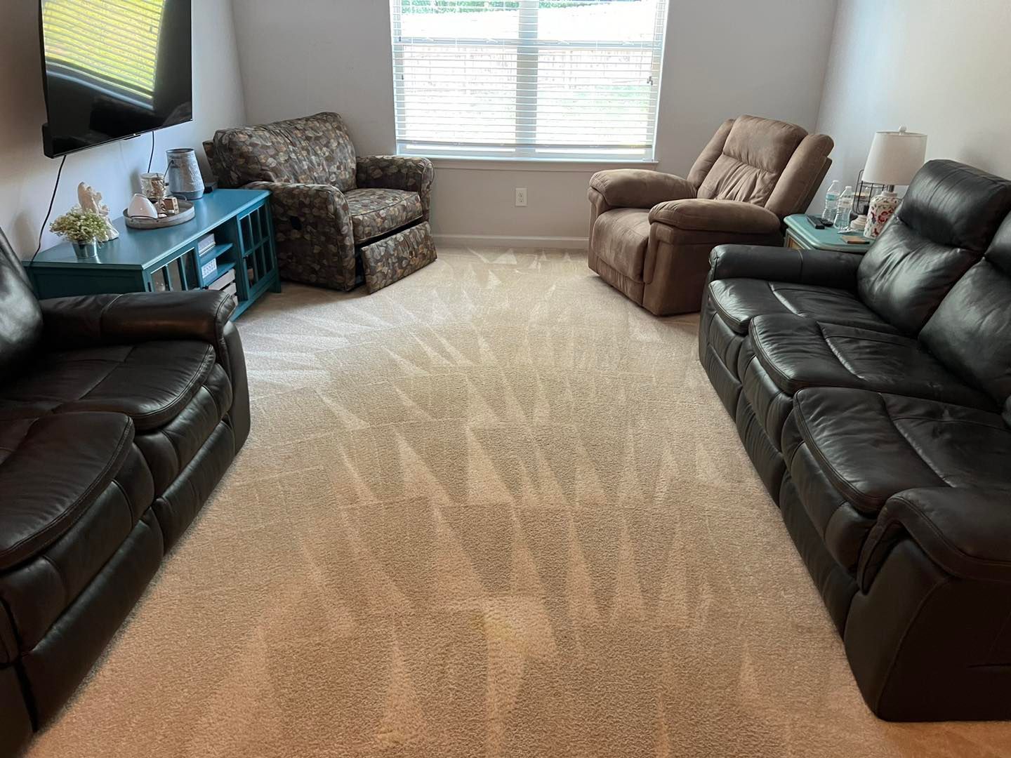 Sample carpet cleaning