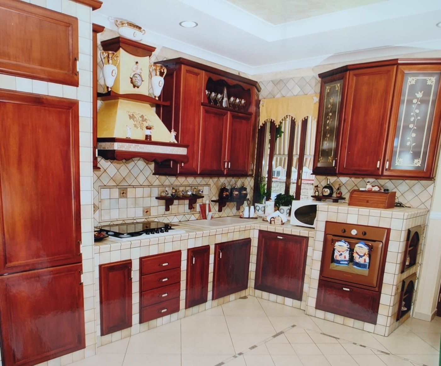 Cucina rustica in muratura su misura