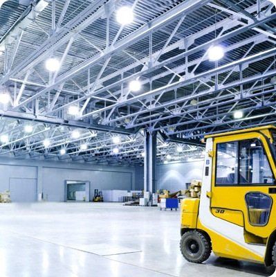 Cargo vehicle in warehouse  —  Electricians in Fullerton Cove, NSW