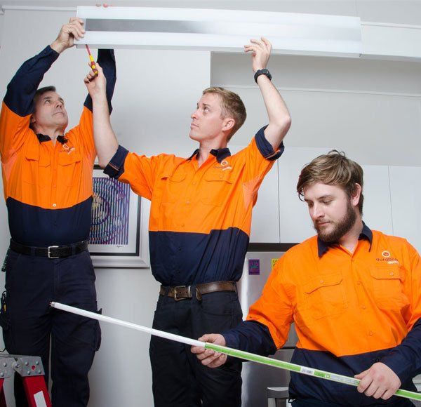 Installing Office Lights — Electricians in Fullerton Cove, NSW