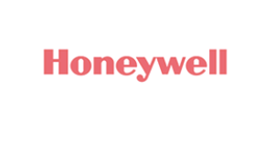 The honeywell logo is red on a white background.