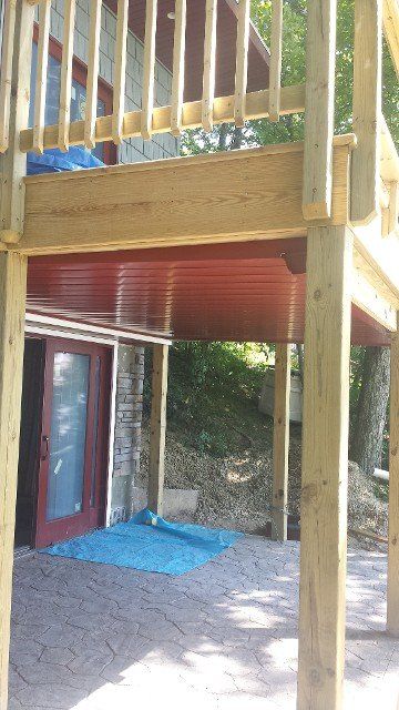 Side view of installed gutter - Gutter Installation in Twin Lake, MI