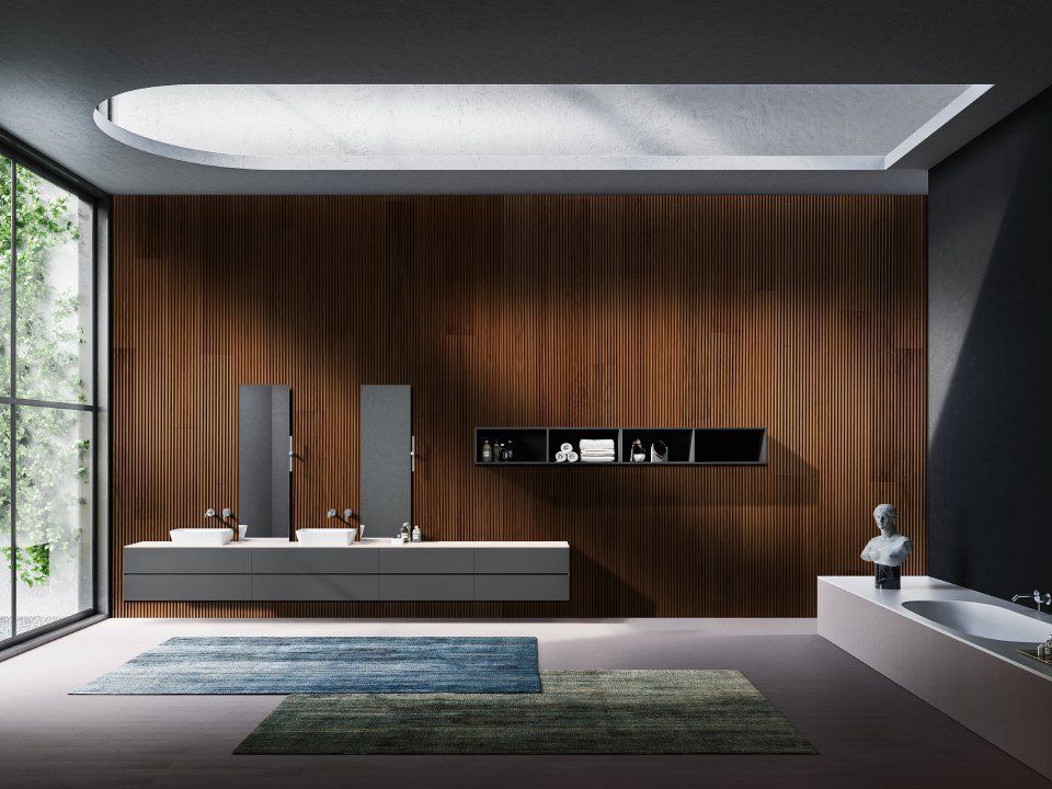 Boiserie e bagno moderno