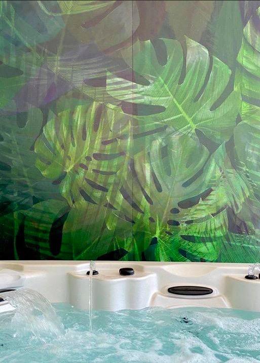 Carta da parati con foglie