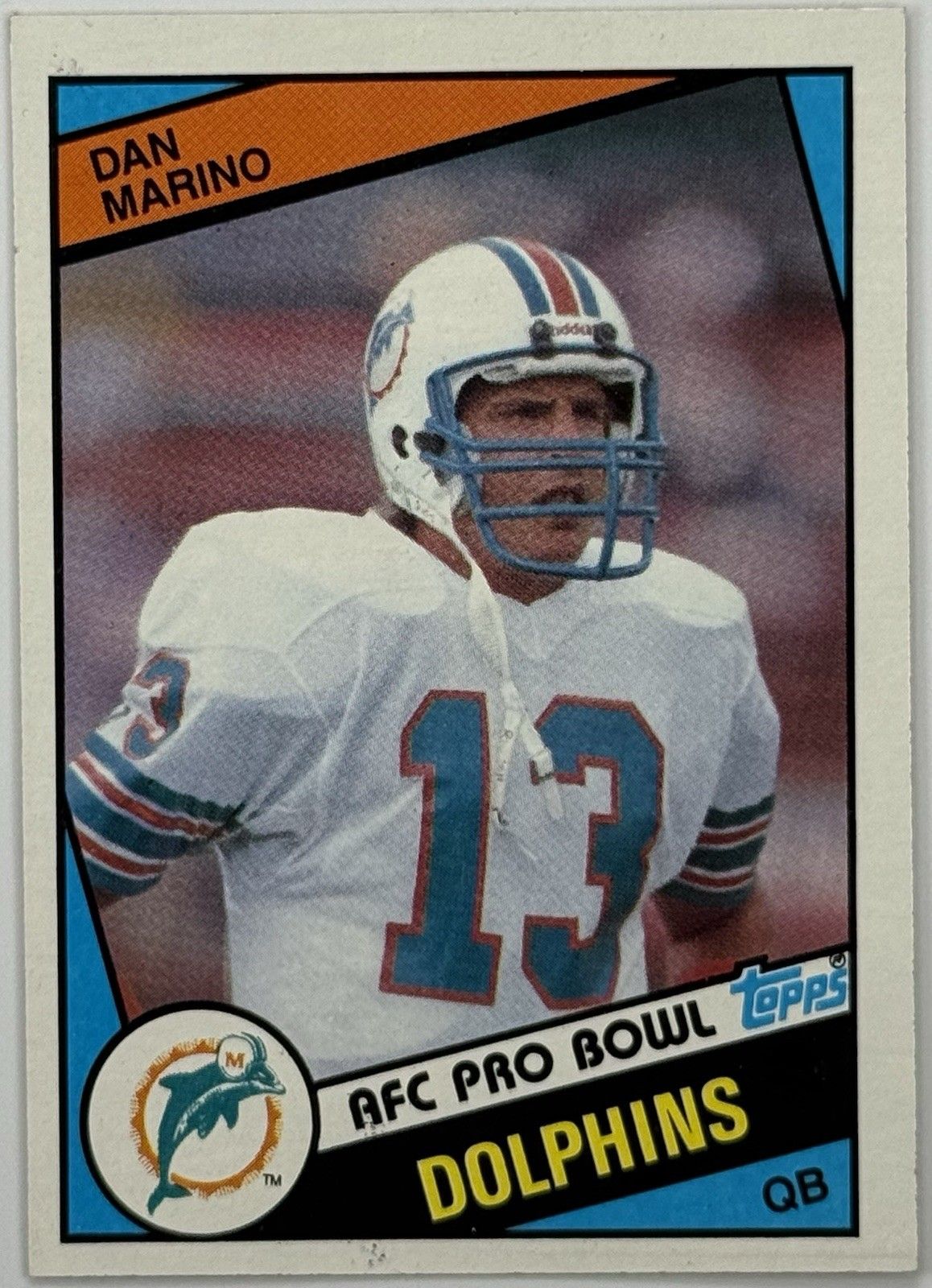 1984 Topps Dan Marino AFC Pro Bowl #123 Miami Dolphins HOF Vintage Card