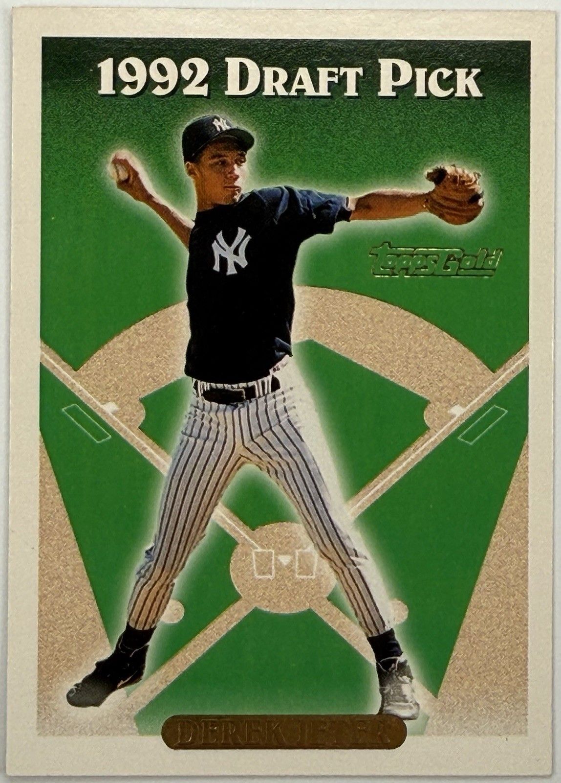 Derek Jeter 1993 Topps Gold Draft Pick RC Yankees HOF