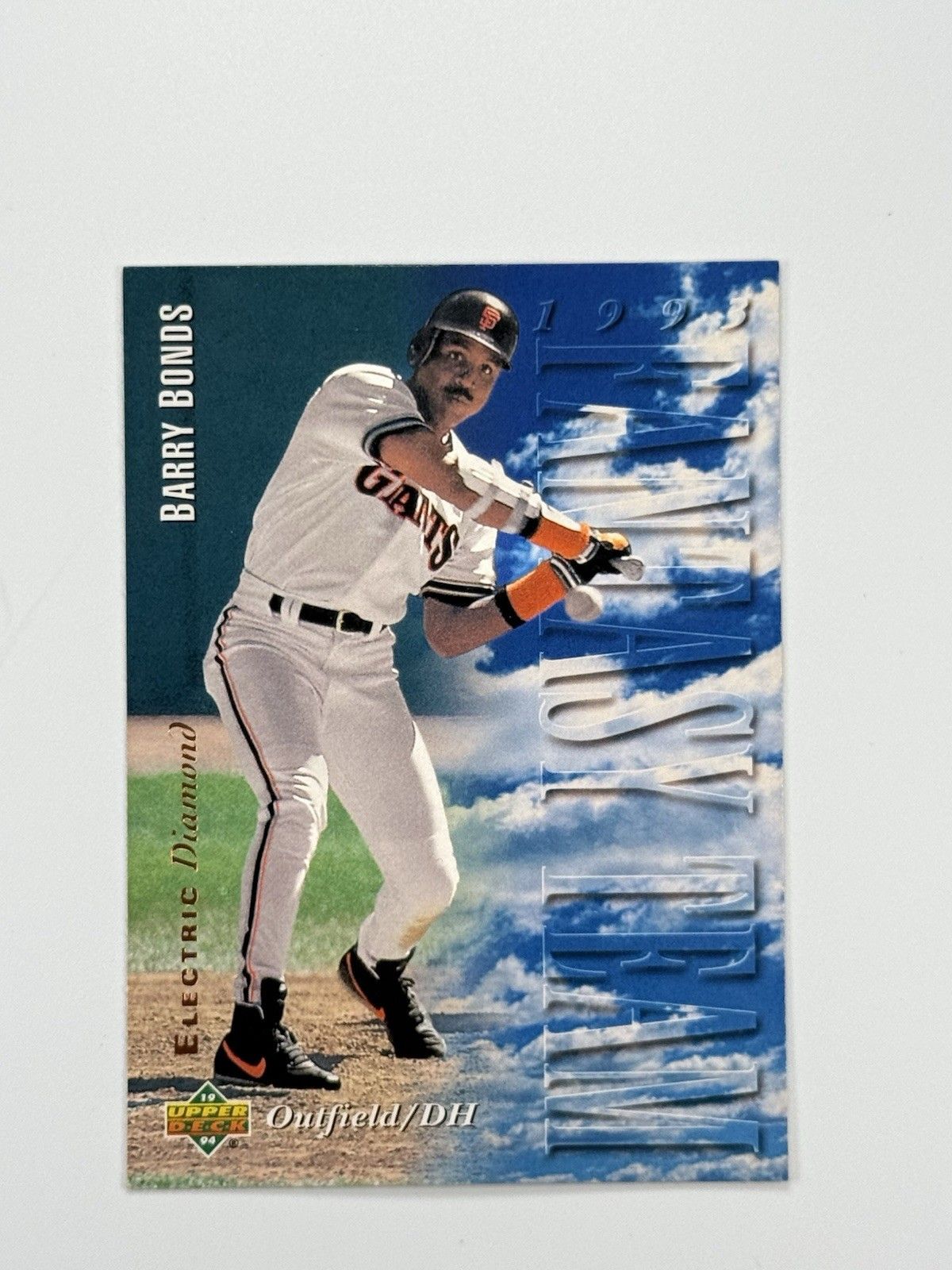 1994 Upper Deck Barry Bonds Electric Diamond ERROR Variation Bronze Foil+Silver