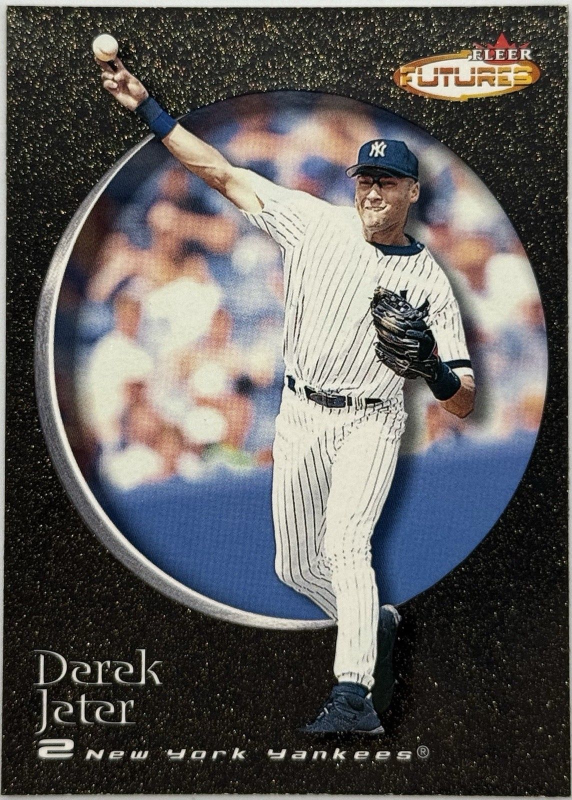 Derek Jeter 2001 Fleer Futures Black Gold #72 /499 Yankees SP Parallel HOF