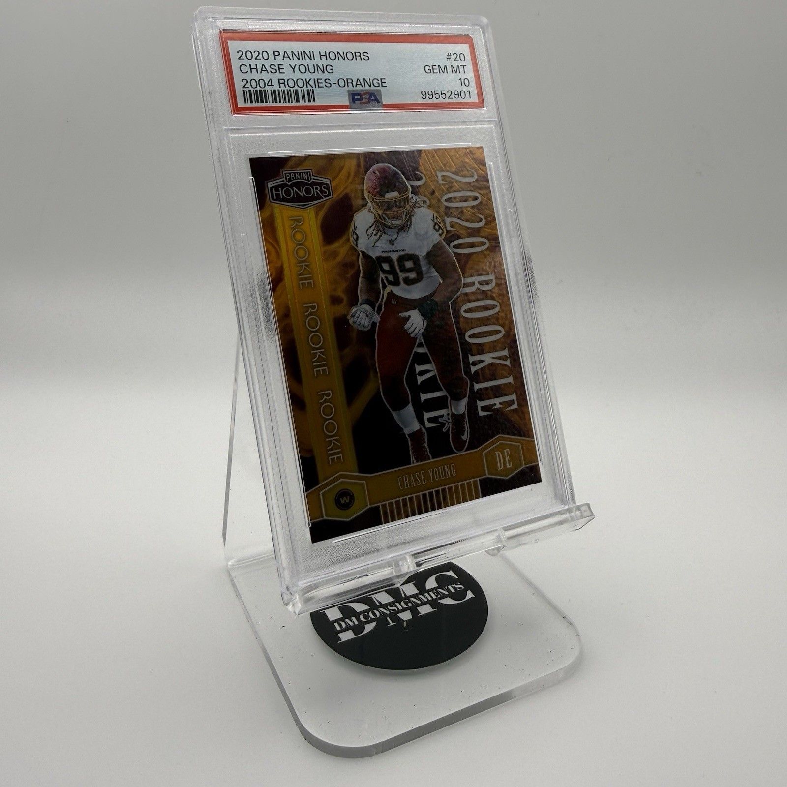 Chase Young 2020 Panini Honors 2004 Rookies Orange /20 PSA 10 Commanders