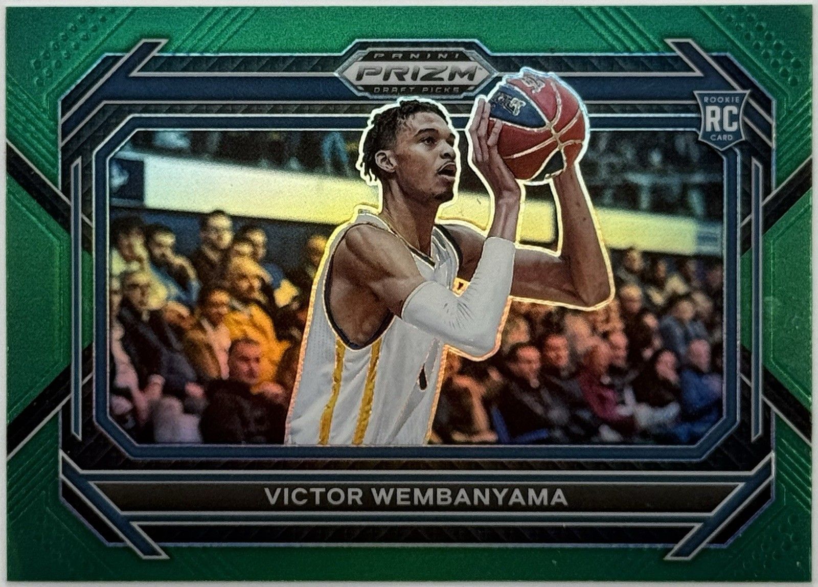 2023 Prizm Draft Picks Victor Wembanyama Green Prizm RC #2 Rookie Card
