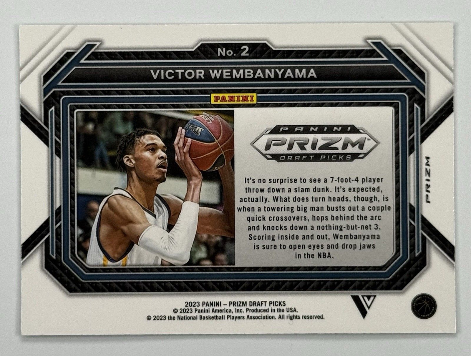 2023 Prizm Draft Picks Victor Wembanyama Green Prizm RC #2 Rookie Card