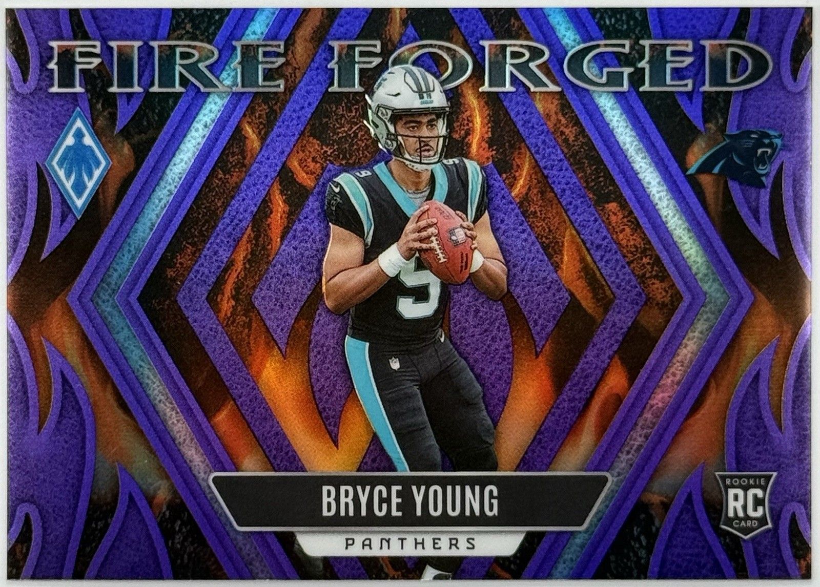 2023 Phoenix Fire Forged Bryce Young Purple Rookie RC 1 /125