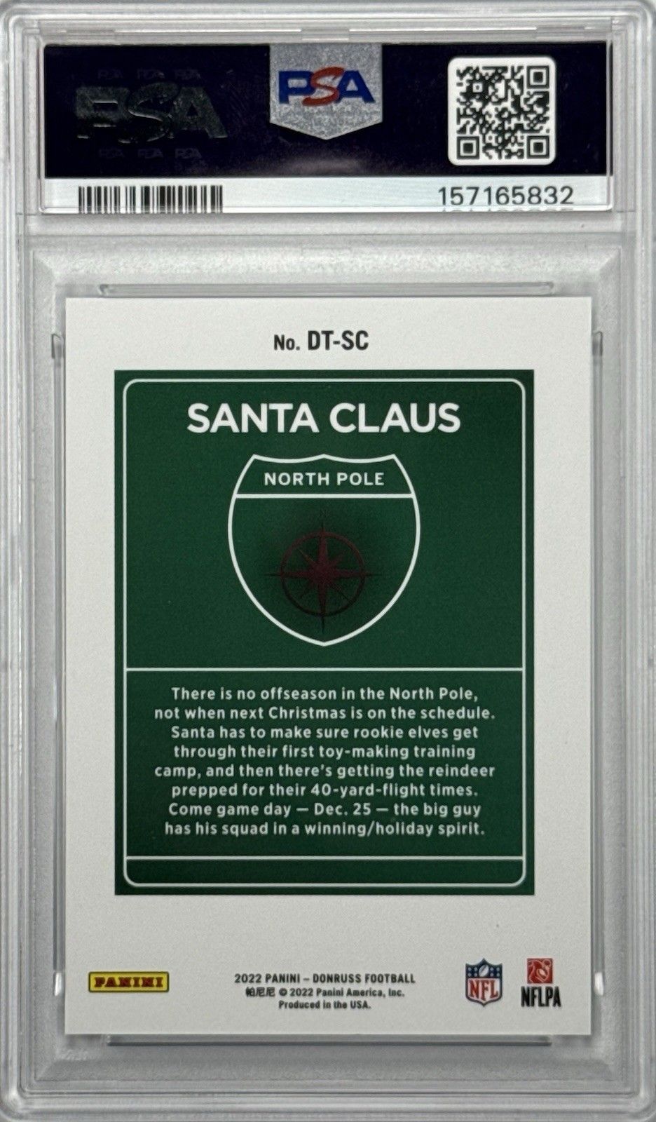 2022 Donruss Santa Claus Downtown! PSA 8 Christmas Holiday SSP Case Hit Rare