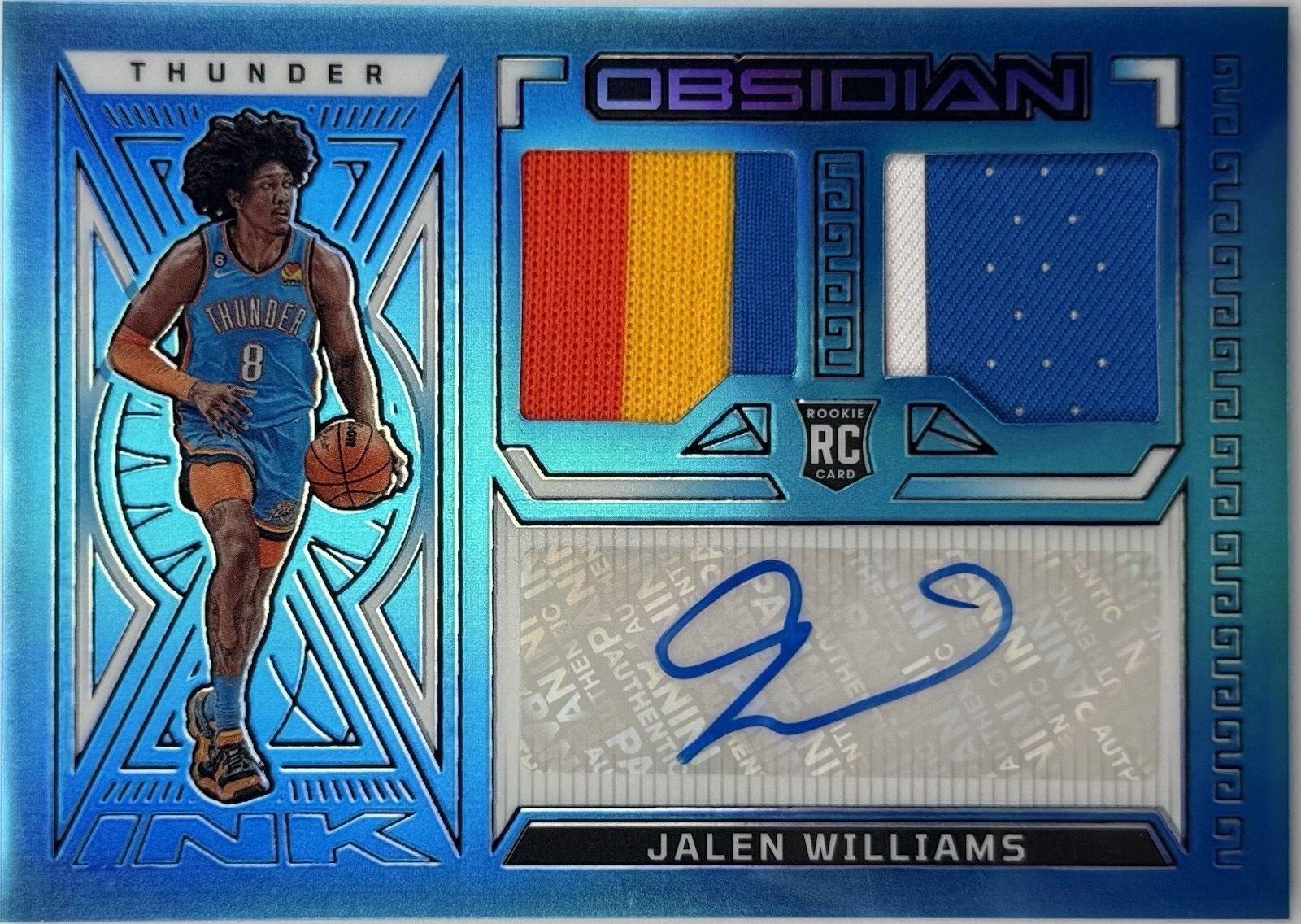 Jalen Williams RPA /27 Obsidian Rookie Patch Auto Thunder RC SSP
