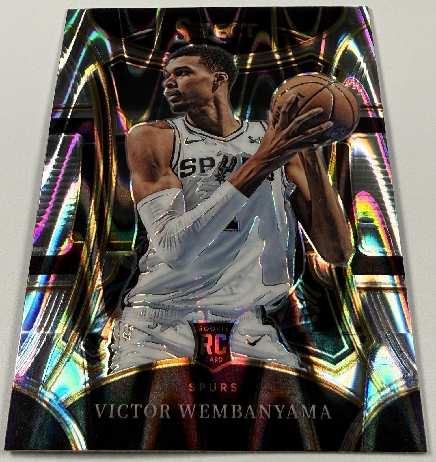 Victor Wembanyama 2023-24 Panini Select Mezzanine Tectonic Prizm #311 Spurs (RC)