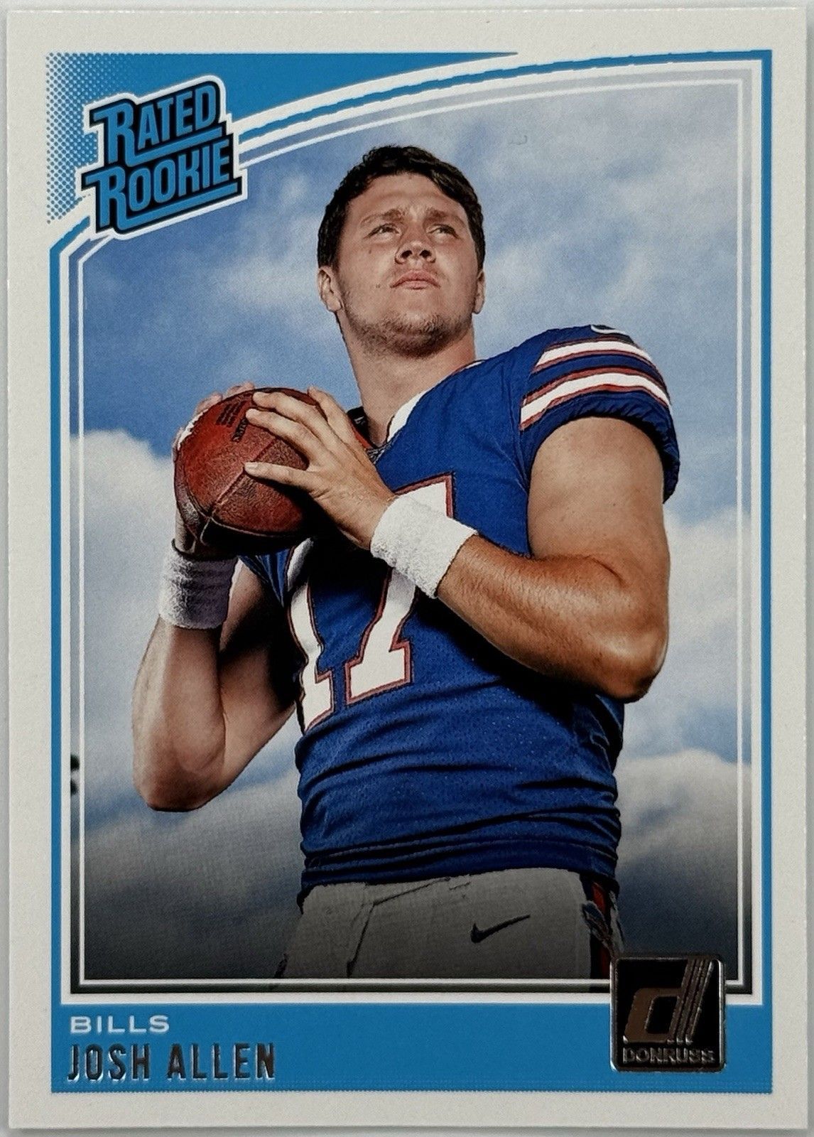 2018 Donruss Josh Allen Rated Rookie RC #304 Buffalo Bills Rookie Card