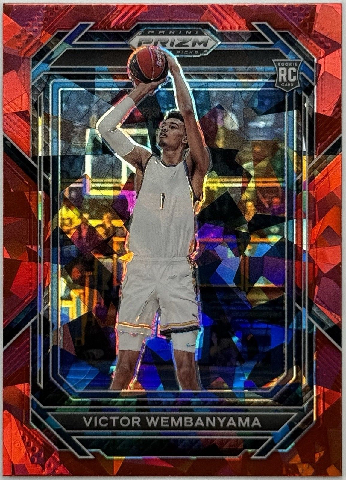 2023 Prizm Draft Picks Victor Wembanyama Red Ice RC Rookie #2 Spurs