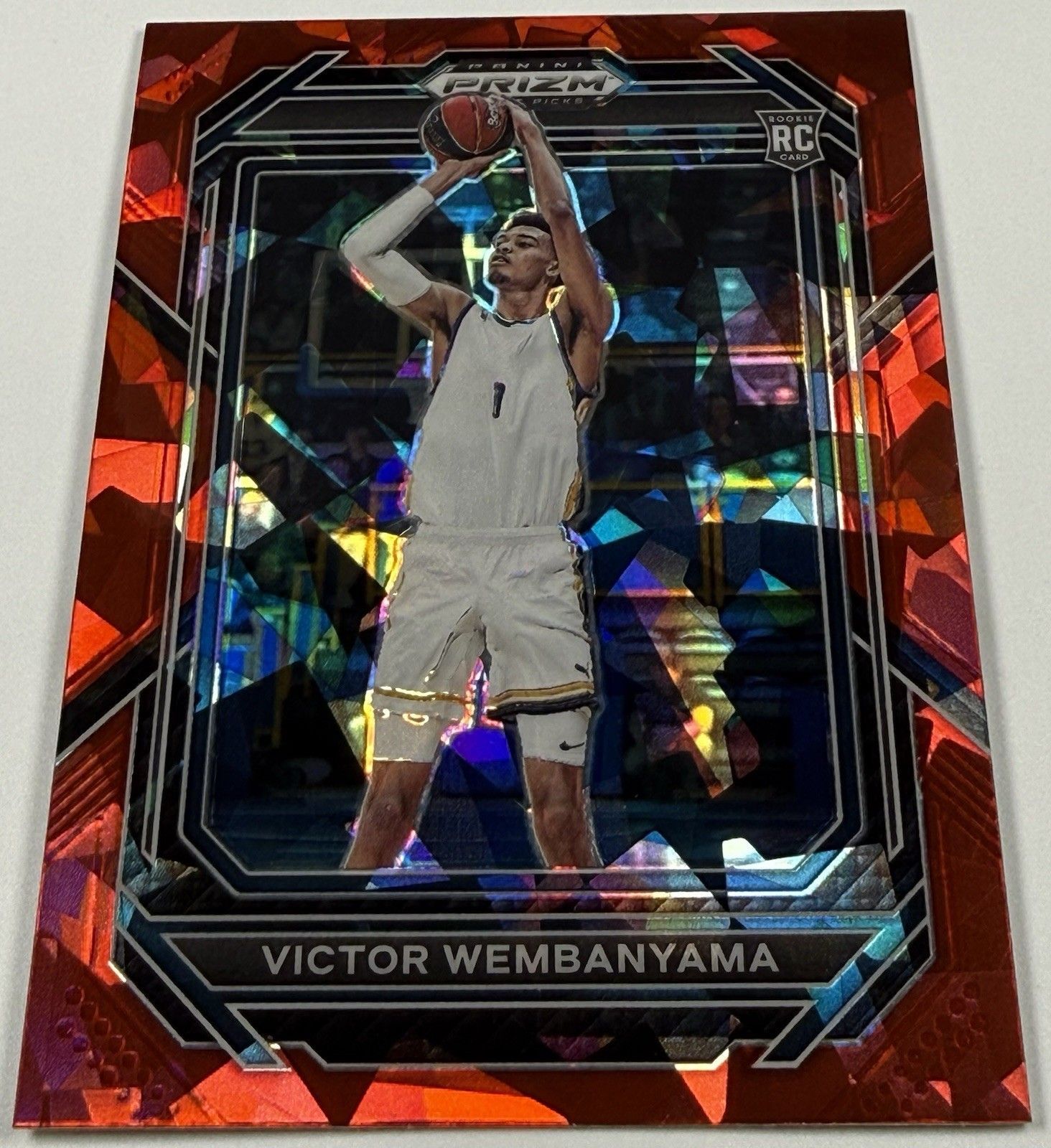 2023 Prizm Draft Picks Victor Wembanyama Red Ice RC Rookie #2 Spurs