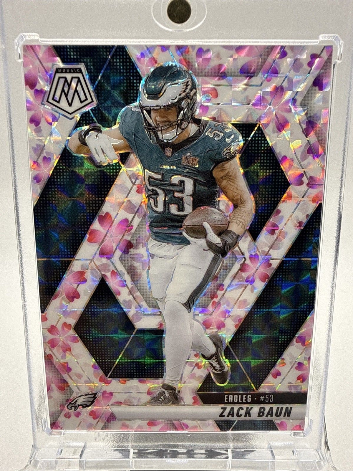 2025 Panini Mosaic Zack Baun Cherry Blossom Prizm 5/20 SSP