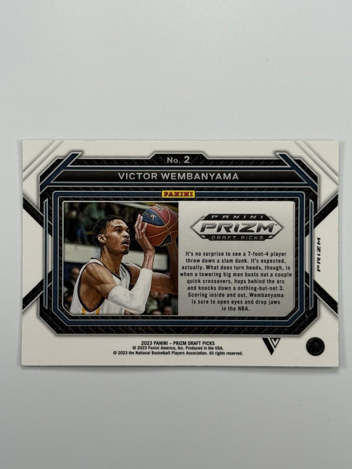 2023 Panini Prizm Draft Picks Victor Wembanyama Green Prizm RC Rookie Spurs #2