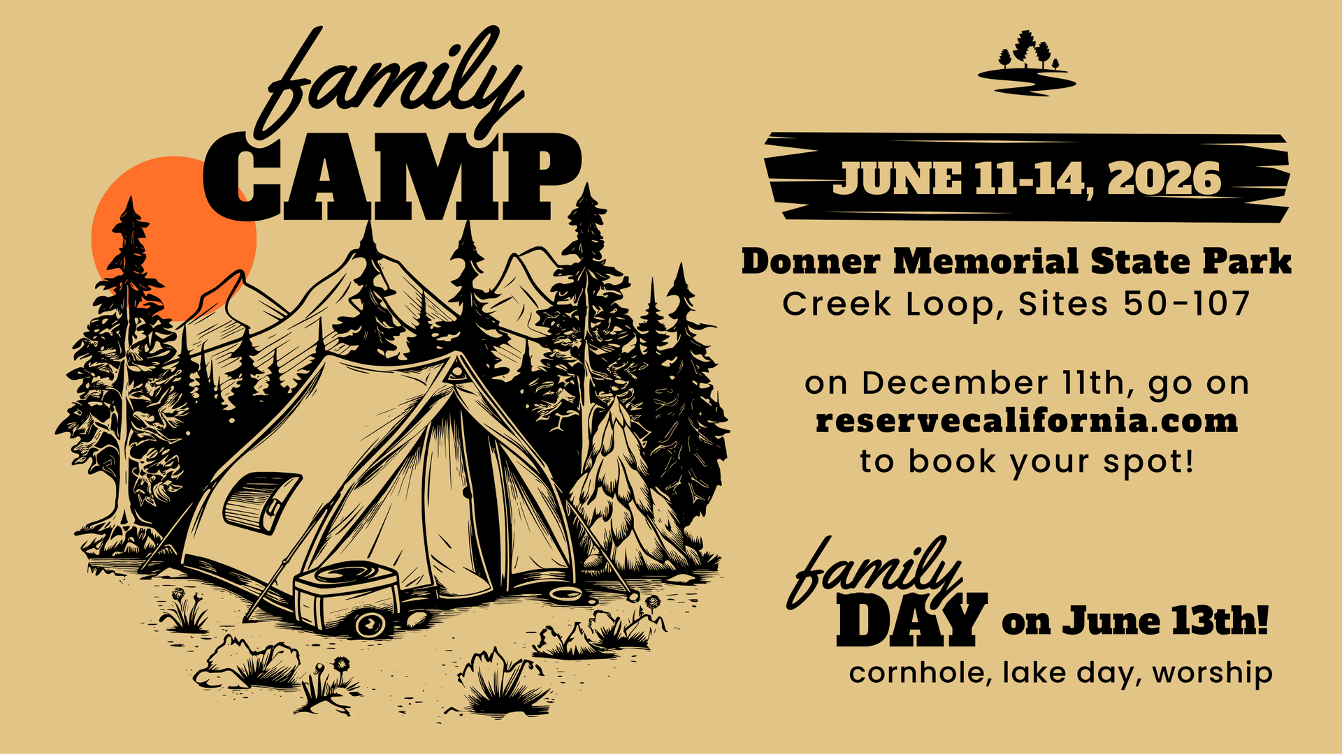 A poster for a family day on july 12th