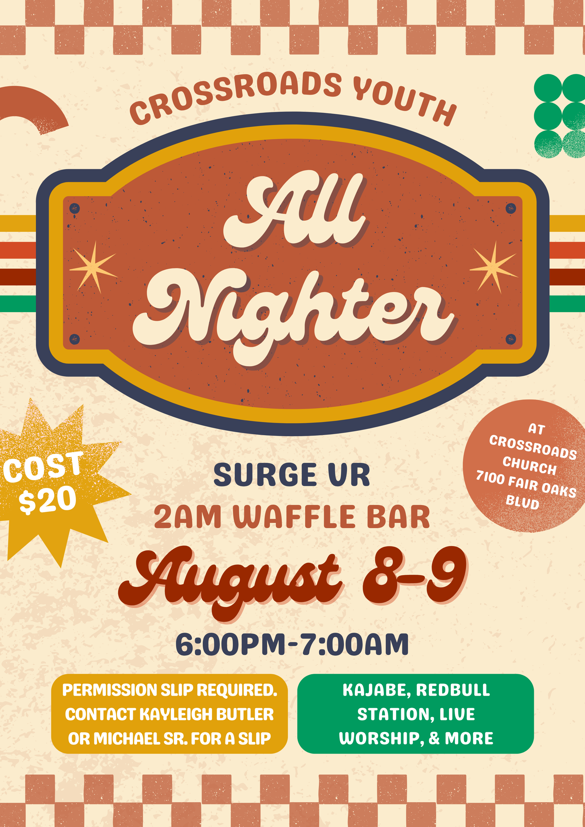 A chalkboard advertisement for first fridays hangout night
